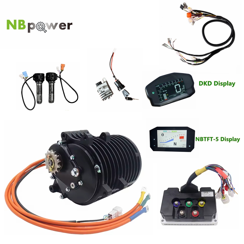 Mid Drive Motor Kit 72V 3000W - QS138 70H V3 3000W Motore Mid-Drive